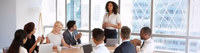 Sales team finalizing decision to hire SDR.