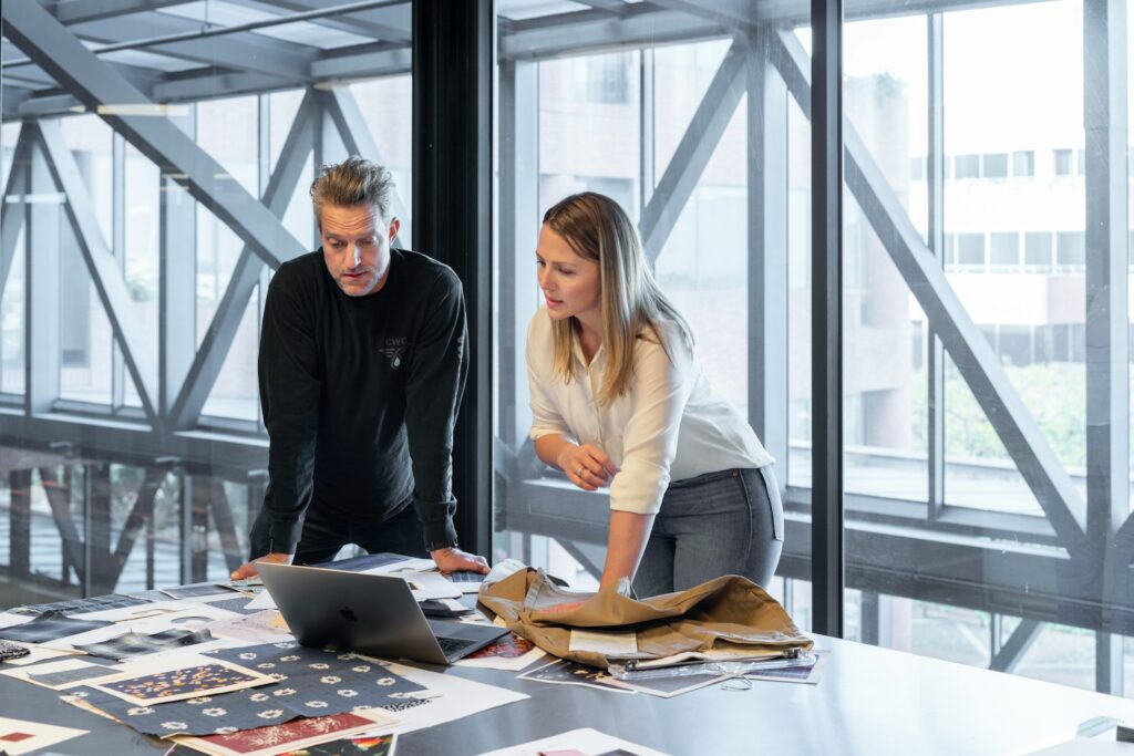 Employees reviewing lead generation platforms for their next campaign