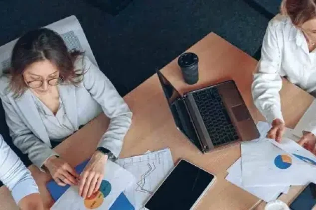 Business professionals in a linkedin outreach agency.